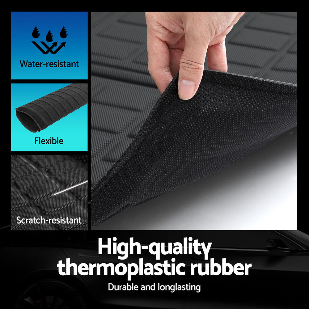 Automotive Decor: NEW Tesla Model 3 Highland 2024 Boot Liner Rear Frunk Cargo Trunk Mats Weisshorn