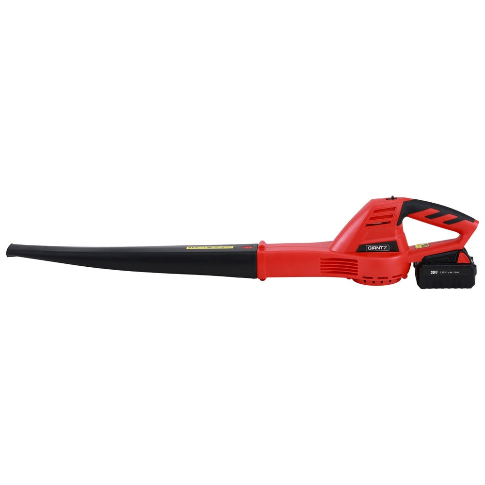 Leaf Blowers: Giantz 20V Cordless Leaf Blower 12000RPM Powerful Garden Electric Lawn Cleaner