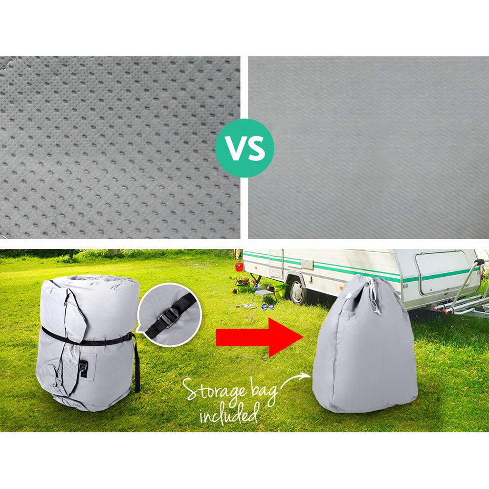 Caravan Accessories: Weisshorn 16-18ft Caravan Cover Campervan 4 Layer UV Water Resistant