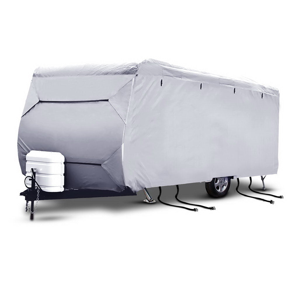 Caravan Accessories: Weisshorn 14-16ft Caravan Cover Campervan 4 Layer UV Water Resistant