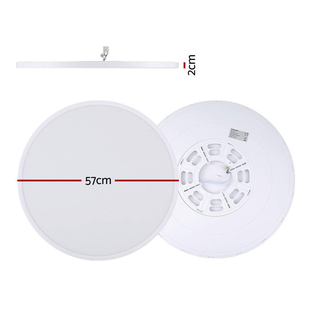 Ceiling Lights: Leier Ceiling Light LED Round 54W Ultra-THIN 5CM Oyster Lamp Modern Cool/Warm