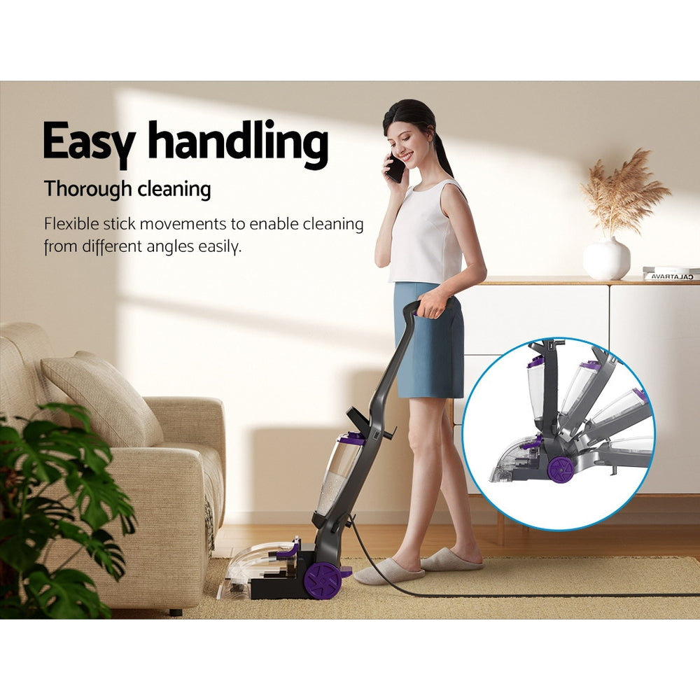 Stick Vacuums: Devanti Carpet Washer Handheld Vacuum Cleaner 800W