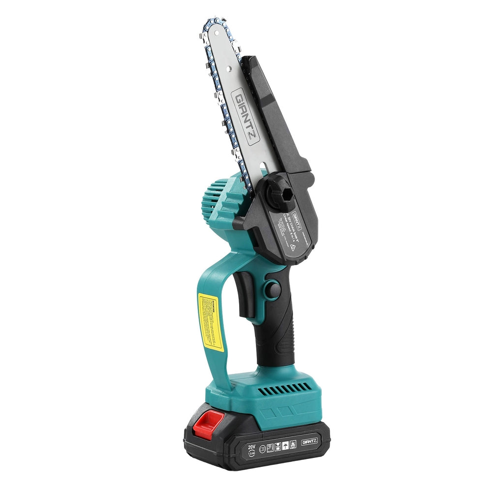 Chainsaws: Giantz 6" Mini Cordless Electric Chainsaw Rechargeable Wood Cutter