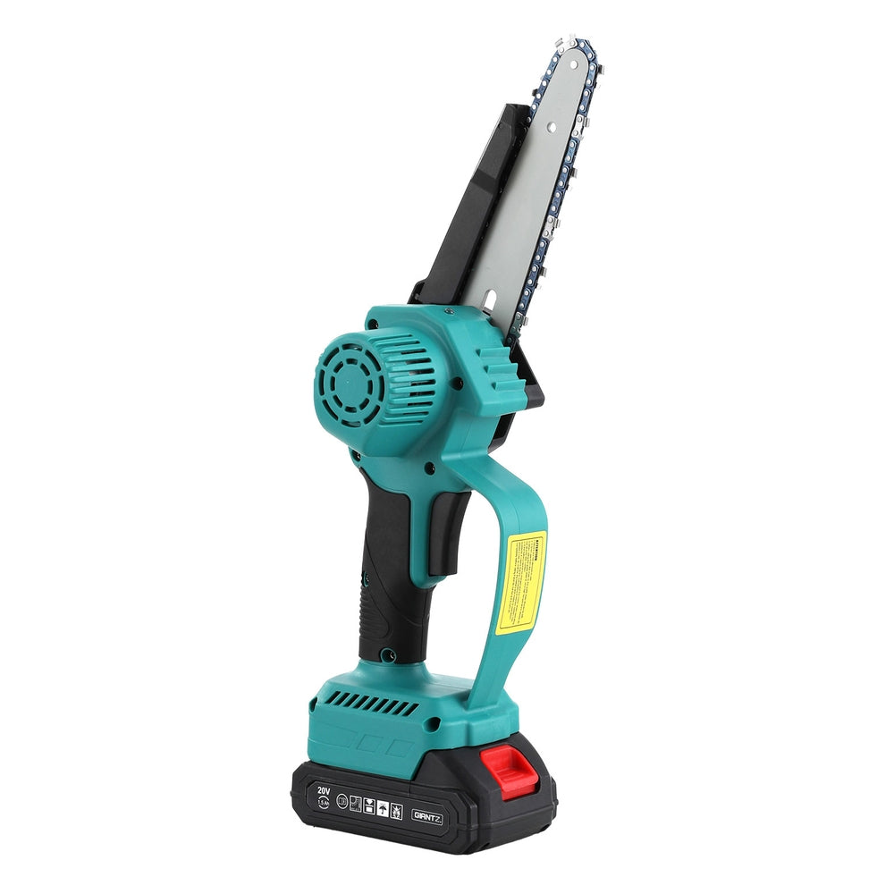 Chainsaws: Giantz 6" Mini Cordless Electric Chainsaw Rechargeable Wood Cutter