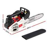 Chainsaws: Giantz 25cc Petrol Chainsaw 10" Bar E-Start Tree Pruning Chain Saw