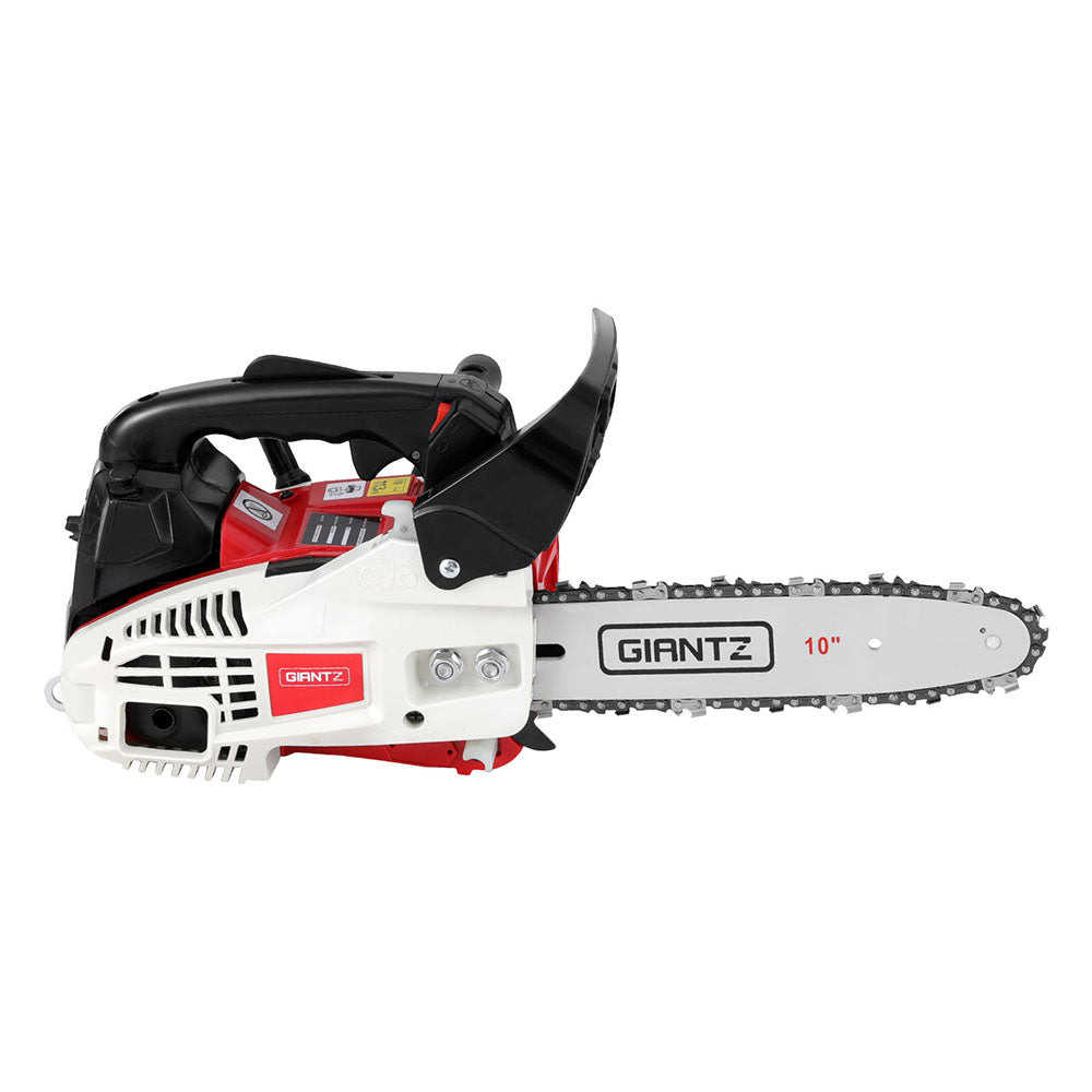 Chainsaws: Giantz 25cc Petrol Chainsaw 10" Bar E-Start Tree Pruning Chain Saw