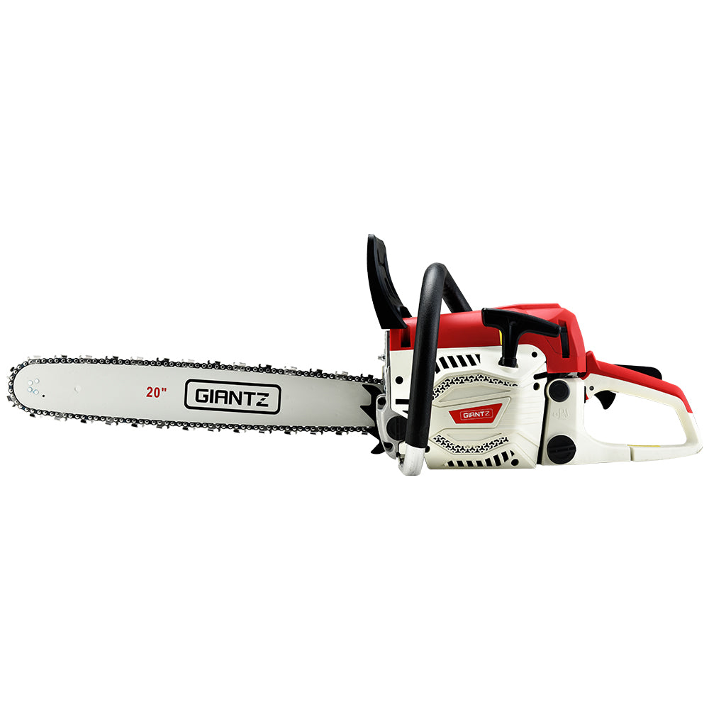 Chainsaws: Giantz 58cc Petrol Chainsaw 20 Inch Bar Chain Saw Tree Pruner 2 Stroke E-Start