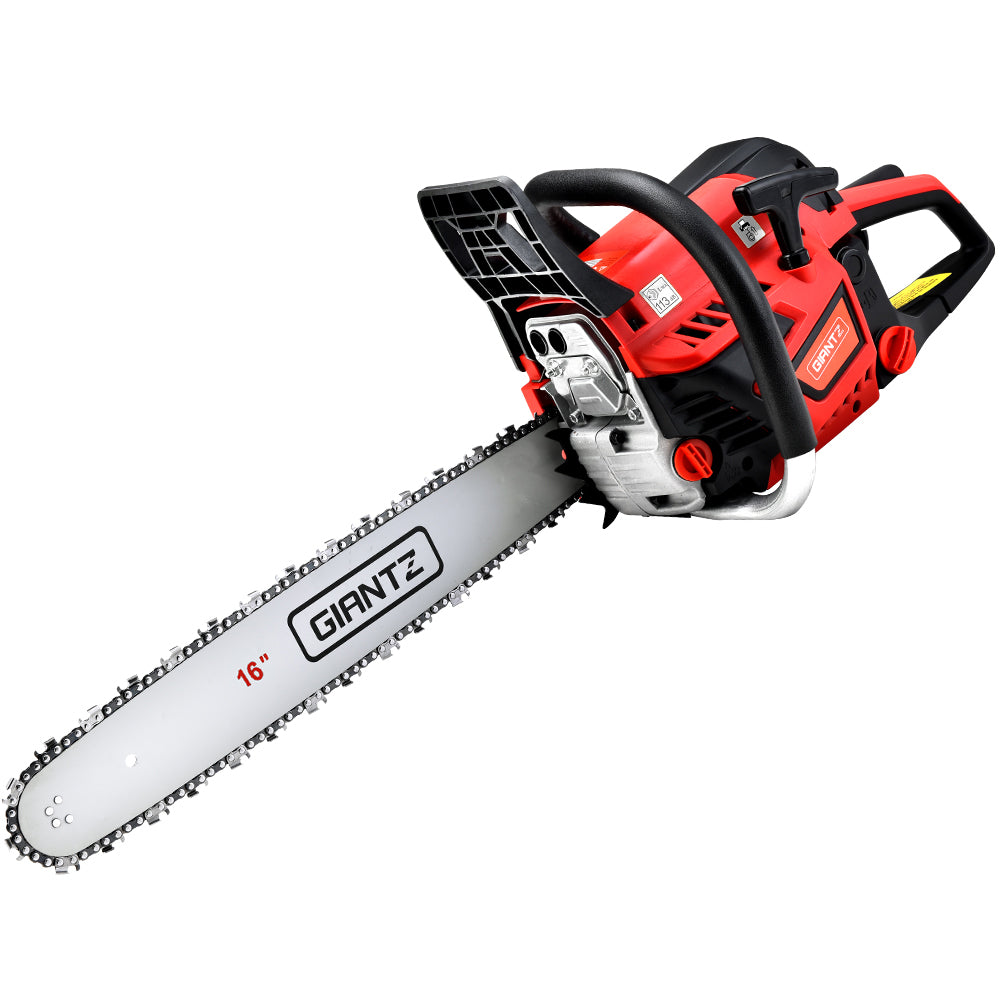 Chainsaws: Giantz Chainsaw Petrol 45CC 16" Bar Commercial E-Start Pruning Chain Saw 1.7kW