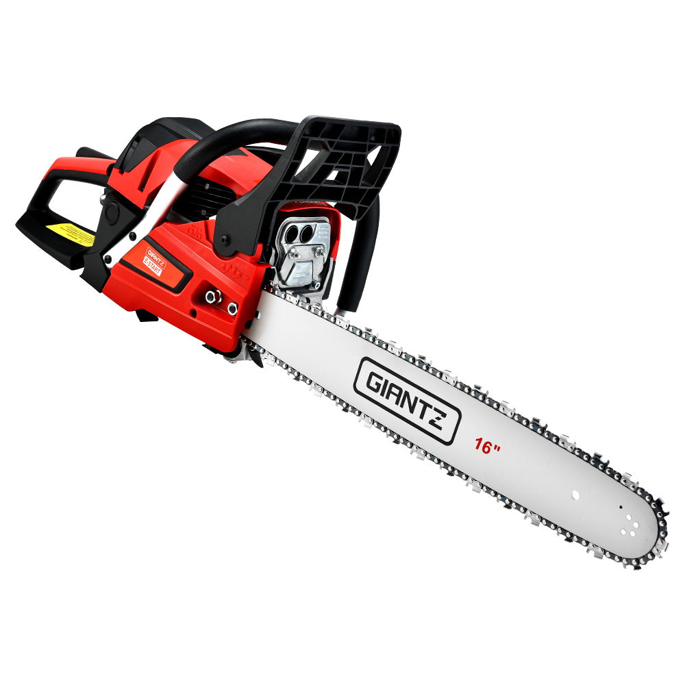 Chainsaws: Giantz Chainsaw Petrol 45CC 16" Bar Commercial E-Start Pruning Chain Saw 1.7kW