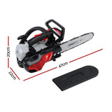 Chainsaws: Giantz 25CC Petrol Chainsaw 10'' Bar Chain Saw Lightweight for Pruning Cutting