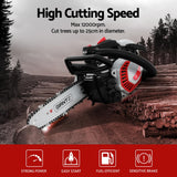 Chainsaws: Giantz 25CC Petrol Chainsaw 10'' Bar Chain Saw Lightweight for Pruning Cutting