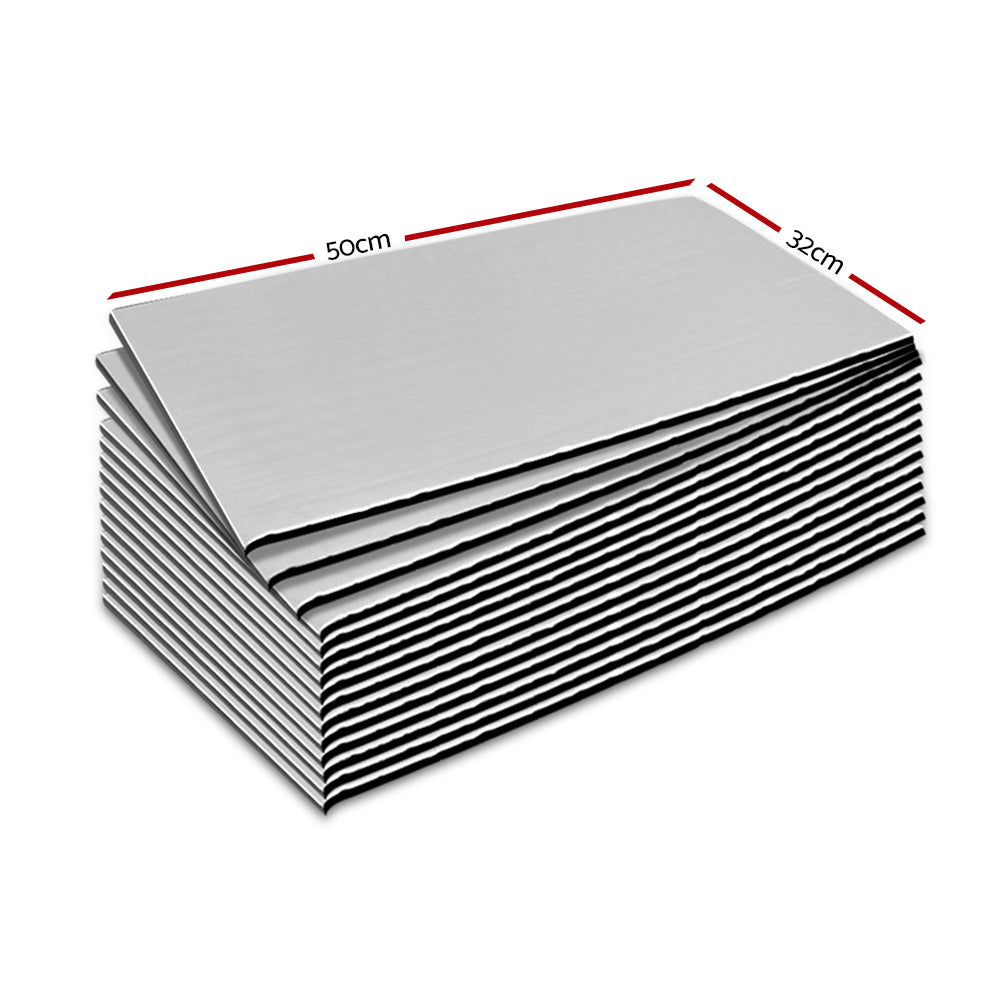Insulation: Weisshorn Butyl Car Sound Deadener Deadening Insulation Material with Application Roller 32CM X 50CM X 24pcs
