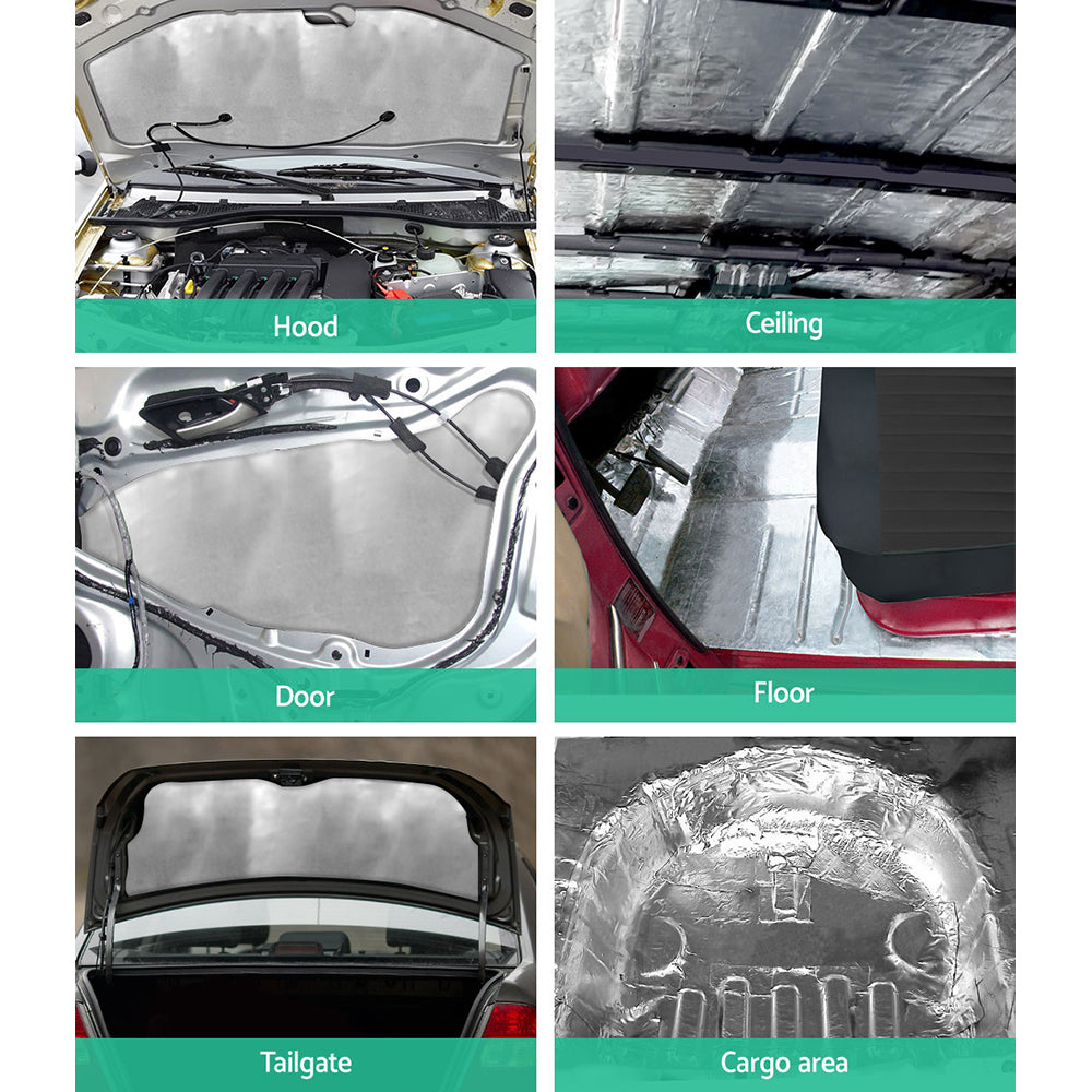 Insulation: Weisshorn Butyl Car Sound Deadener Deadening Insulation Material with Application Roller 32CM X 50CM X 24pcs