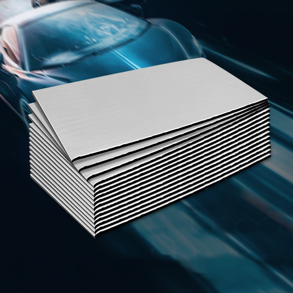 Insulation: Weisshorn Butyl Car Sound Deadener Deadening Insulation Material with Application Roller 32CM X 50CM X 24pcs