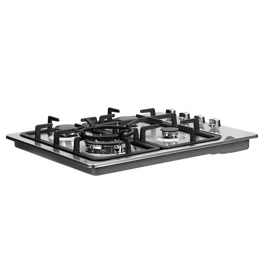 Cooktops & Stoves: Devanti Gas Cooktop 60cm Stove Hob Silvir