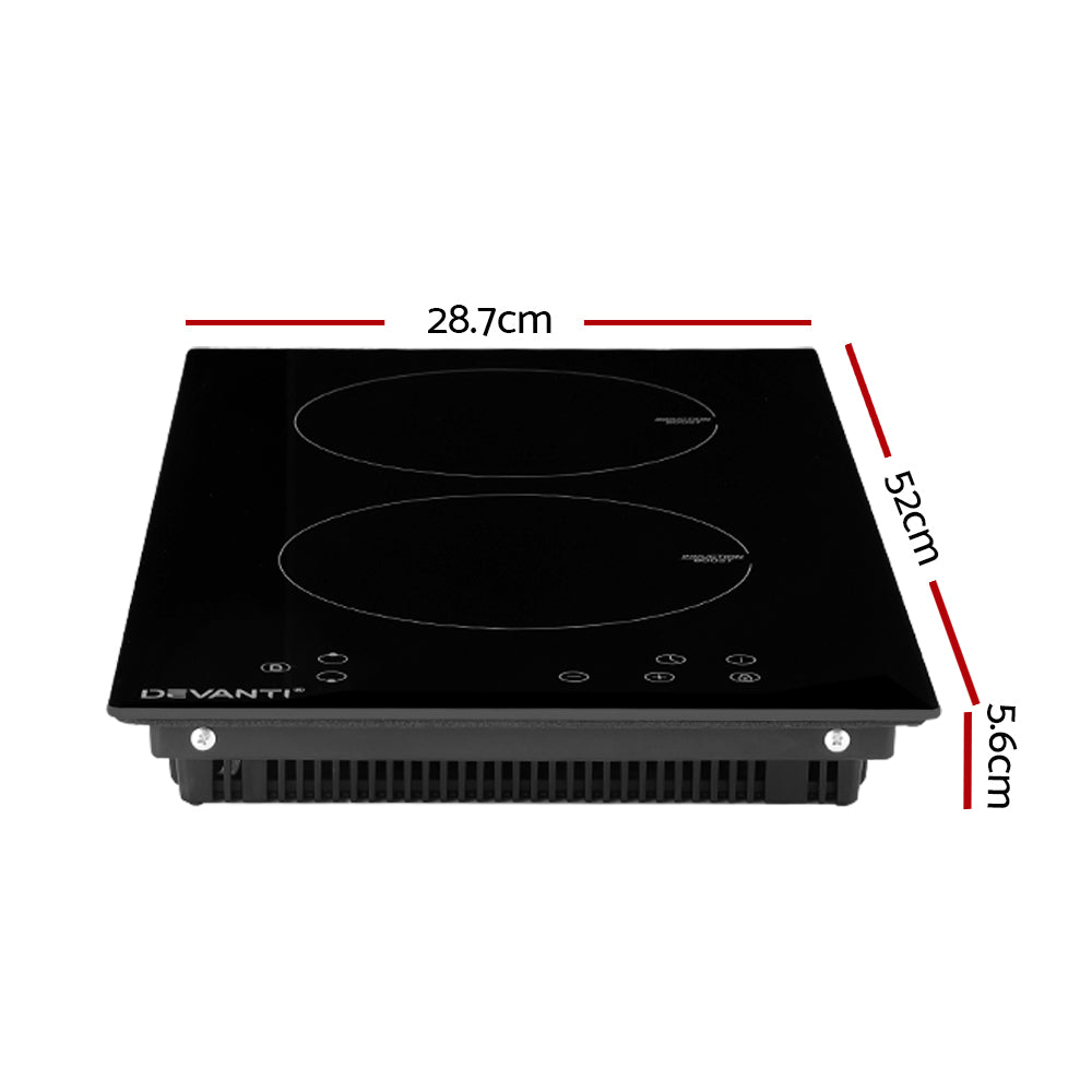 Cooktops & Stoves: Devanti Induction Cooktop 30cm Electric Cooker