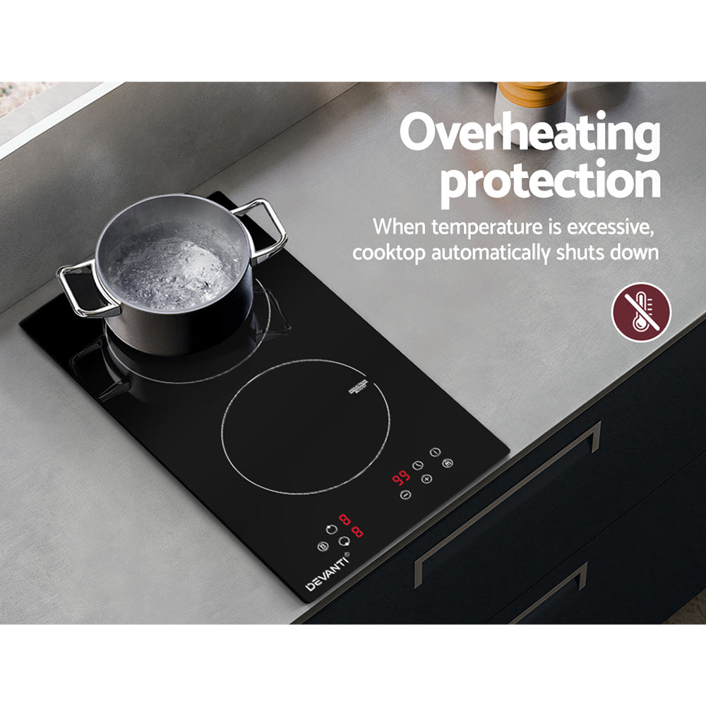 Cooktops & Stoves: Devanti Induction Cooktop 30cm Electric Cooker