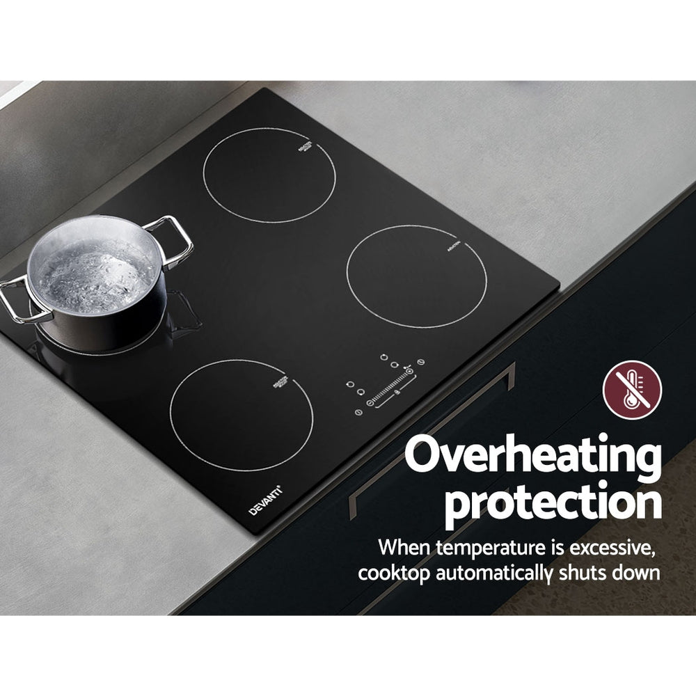 Cooktops & Stoves: Devanti Induction Cooktop 60cm Electric Cooker