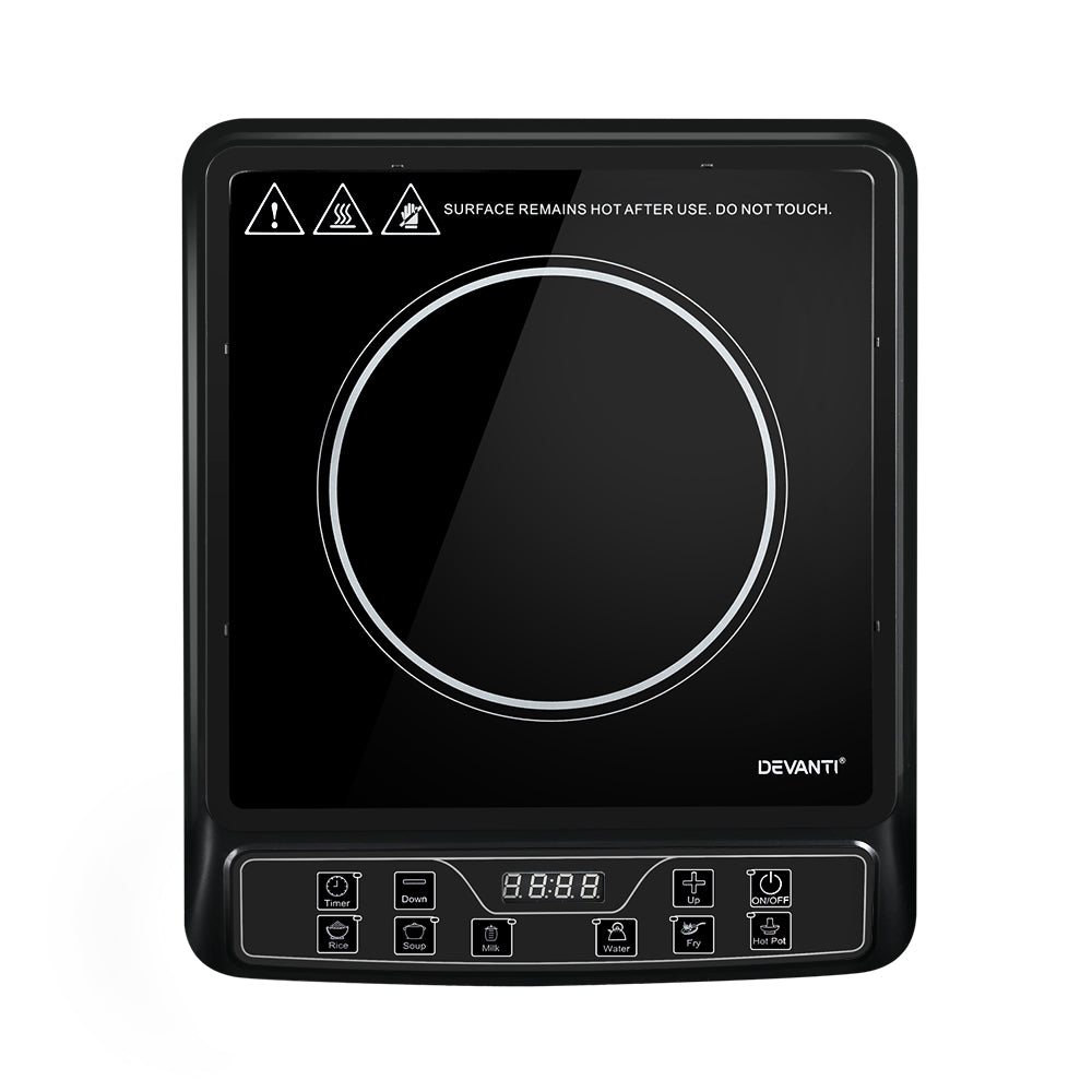 Cooktops & Stoves: Devanti Induction Cooktop 30cm Portable Cooker