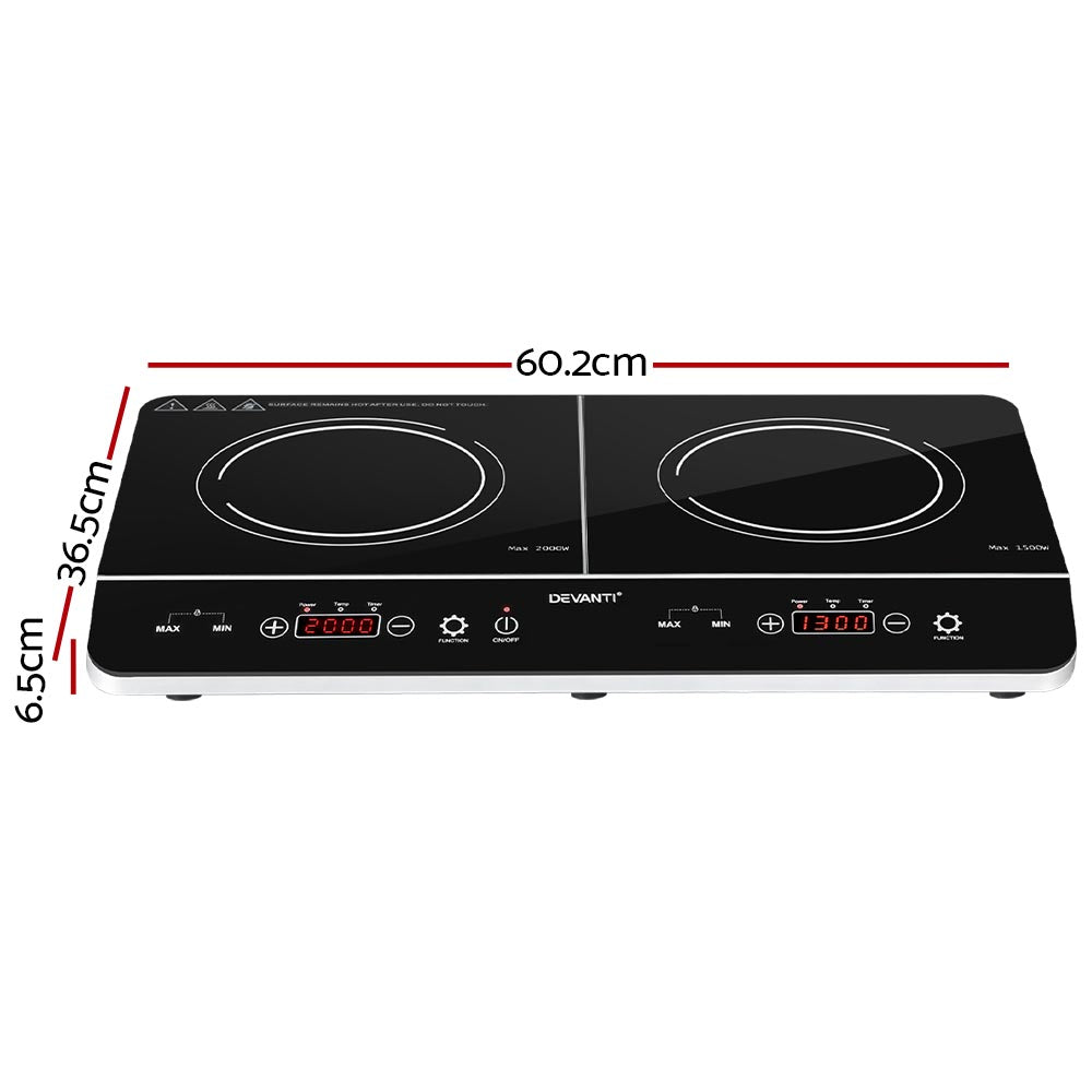 Cooktops & Stoves: Devanti Induction Cooktop 60cm Portable Cooker