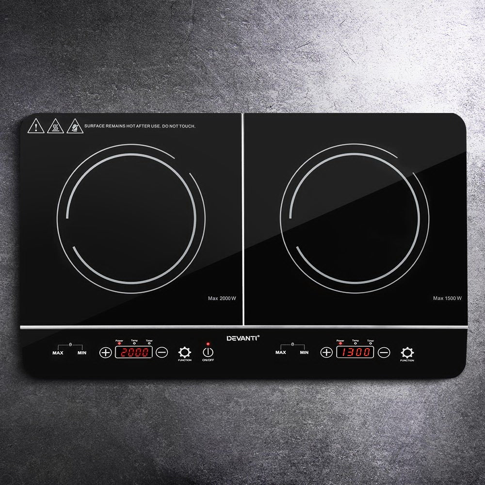 Cooktops & Stoves: Devanti Induction Cooktop 60cm Portable Cooker