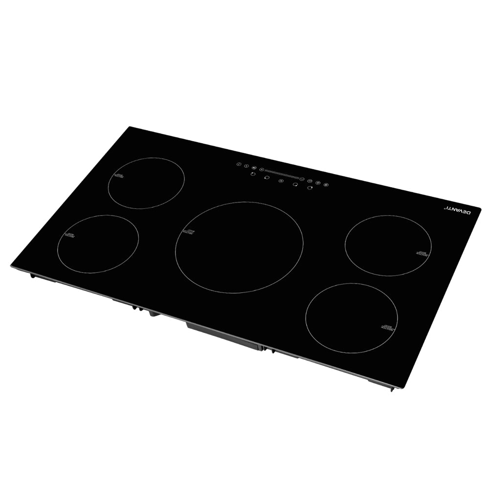 Cooktops & Stoves: Devanti Induction Cooktop 90cm Electric Cooker