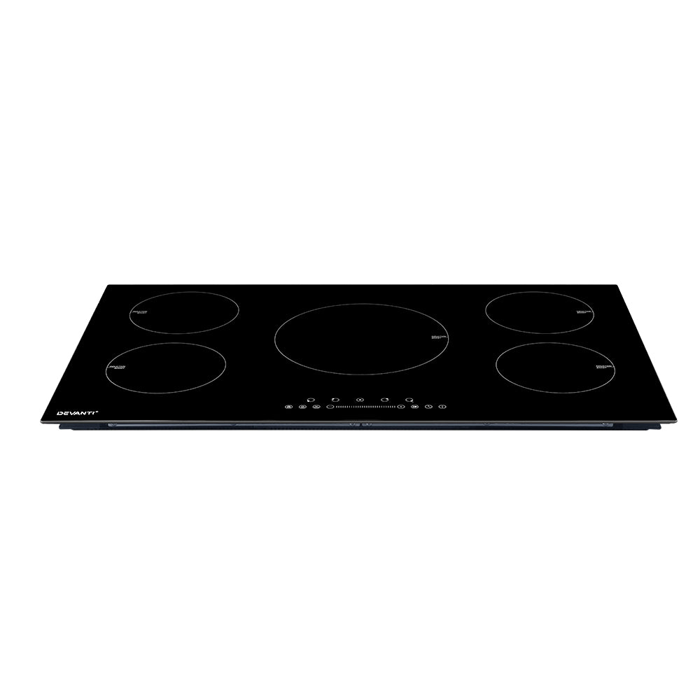 Cooktops & Stoves: Devanti Induction Cooktop 90cm Electric Cooker