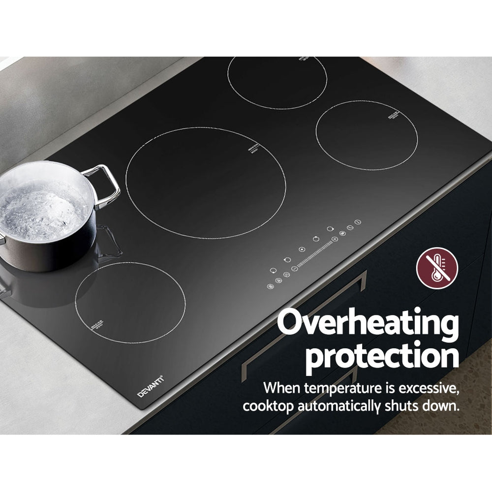 Cooktops & Stoves: Devanti Induction Cooktop 90cm Electric Cooker