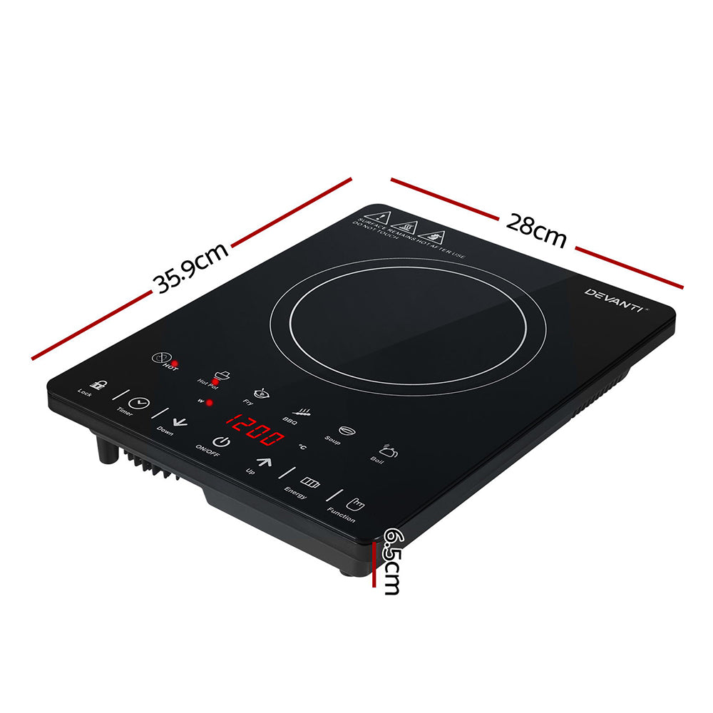 Cooktops & Stoves: Devanti Electric Ceramic Cooktop 30cm