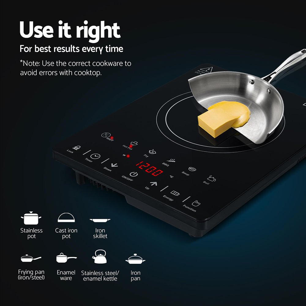 Cooktops & Stoves: Devanti Electric Ceramic Cooktop 30cm