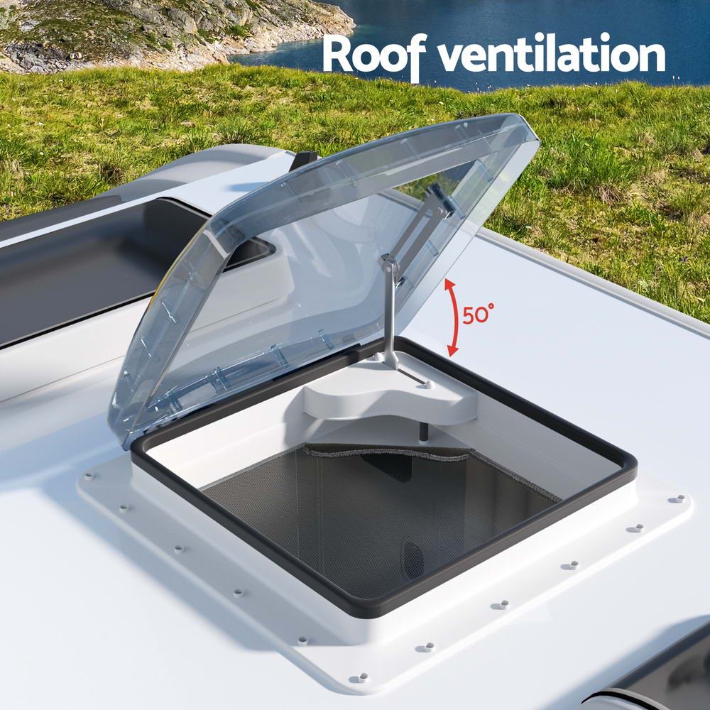 Caravan Accessories: Weisshorn Caravan Roof Vent Air Exhaust Hatch RV Motorhome Camper White