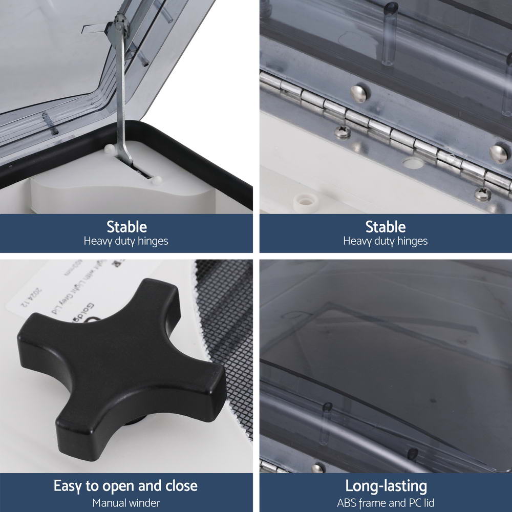 Caravan Accessories: Weisshorn Caravan Roof Vent Air Exhaust Hatch RV Motorhome Camper White