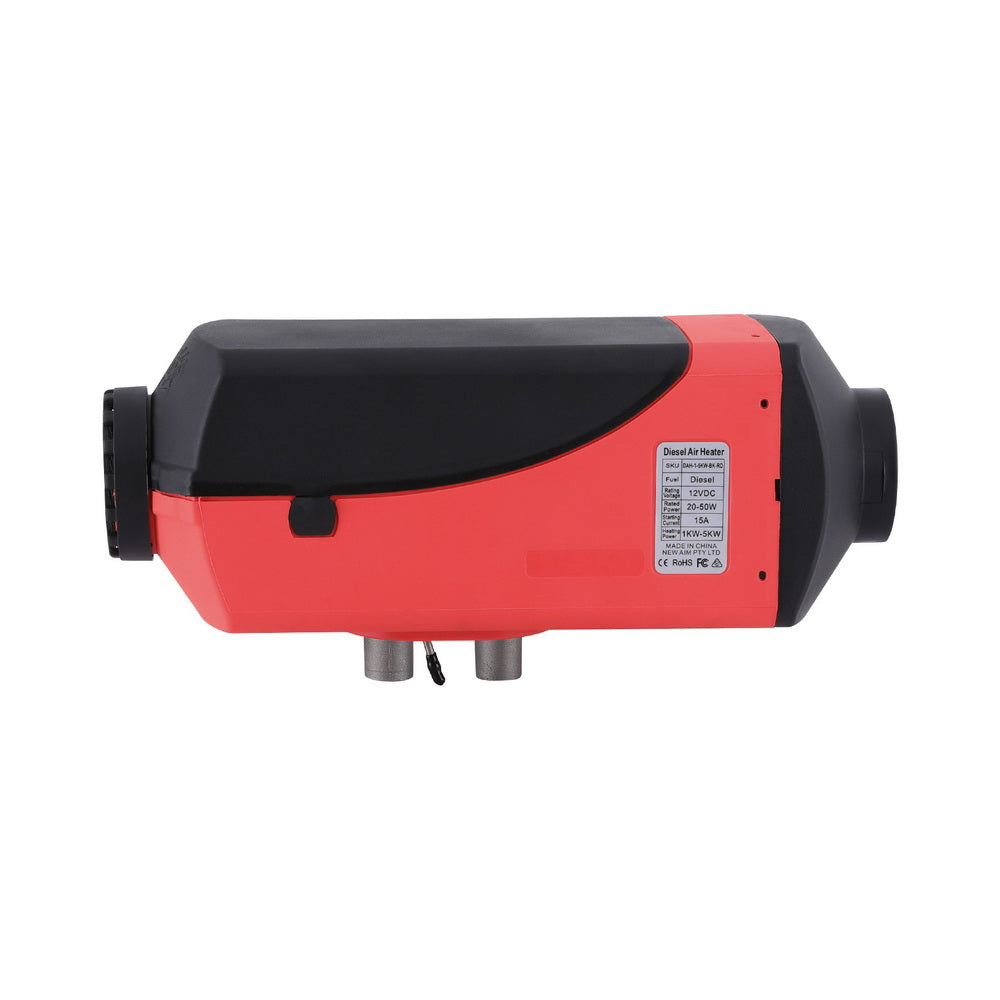 Camping Appliances: 5KW Portable Diesel Air Heater Remote Control LCD Display Quick Heat Car RV Bus Boat