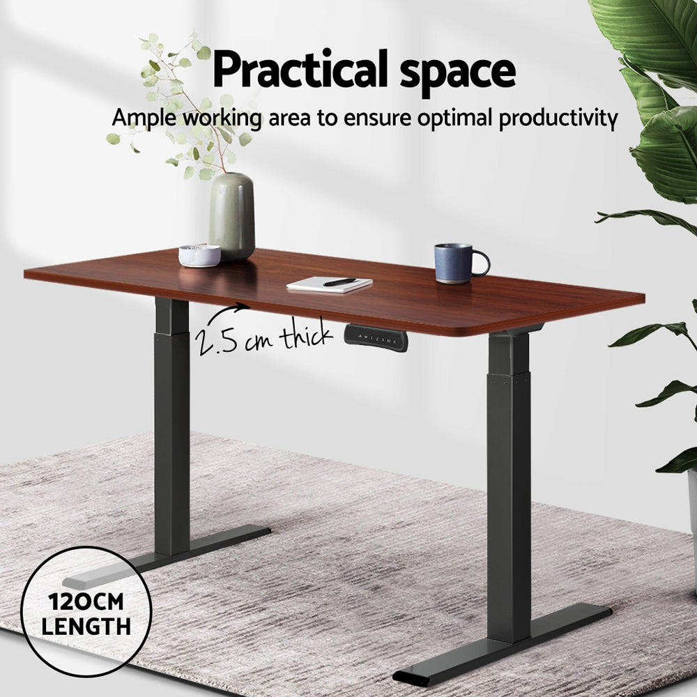 Desks: Artiss Standing Desk Top Walnut 120CM