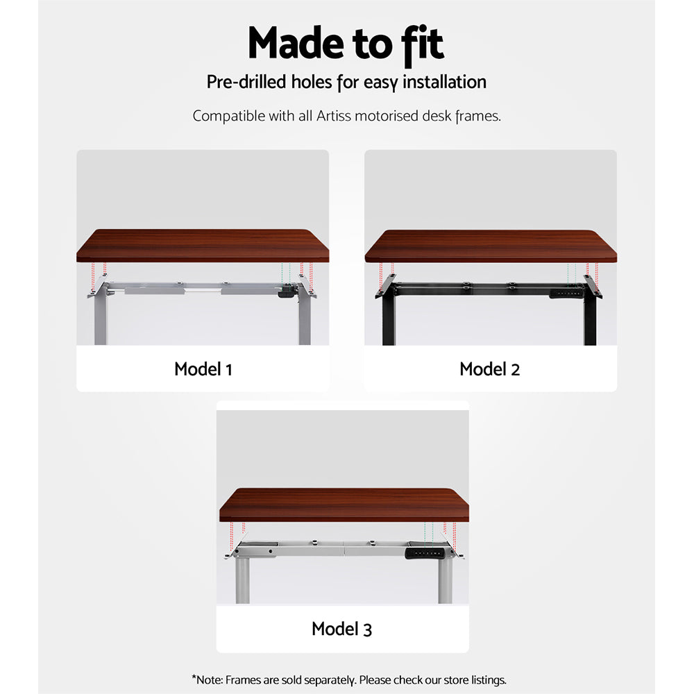 Desks: Artiss Standing Desk Top Walnut 120CM