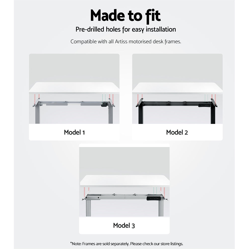 Desks: Artiss Standing Desk Top White 120CM