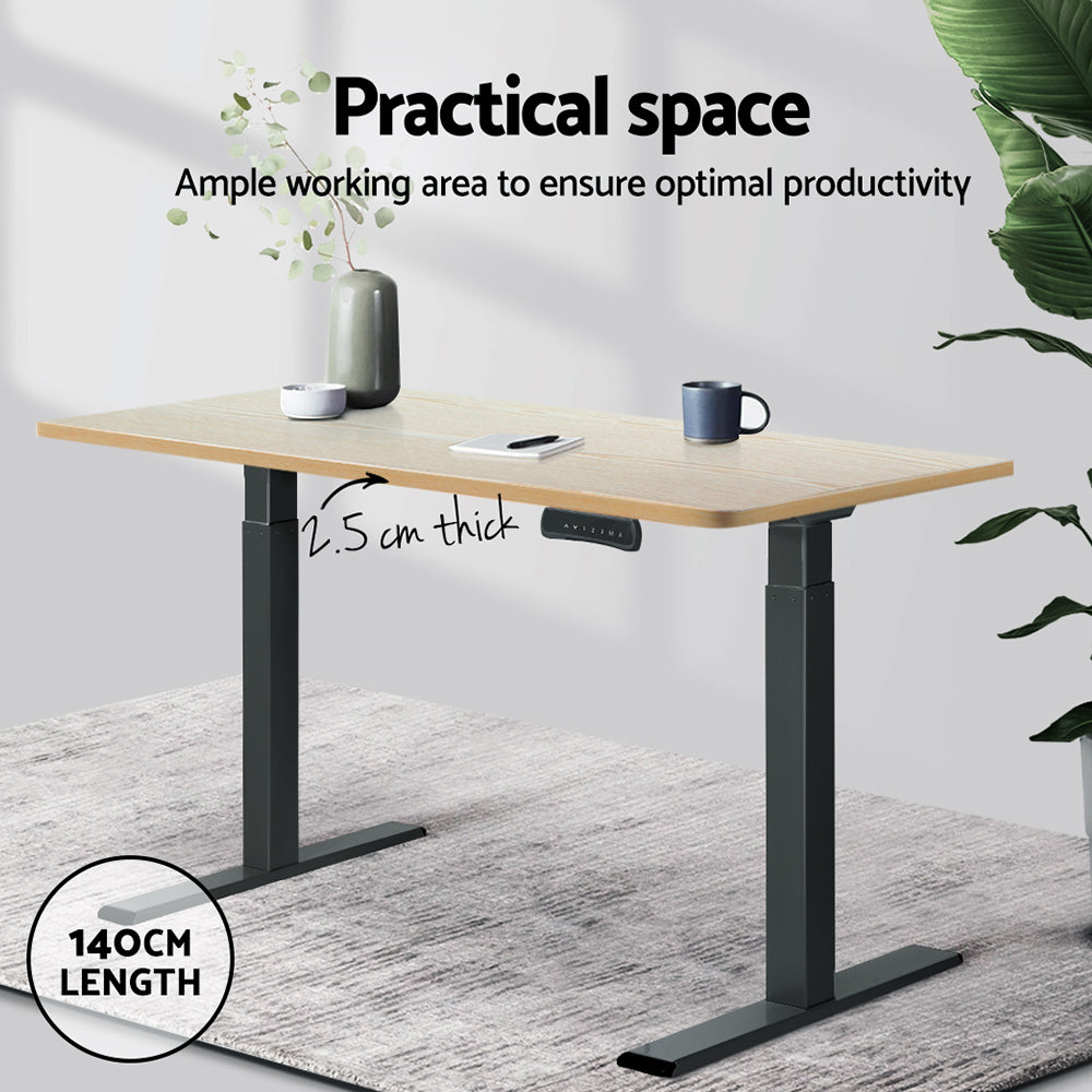 Desks: Artiss Standing Desk Top White Oak 140CM