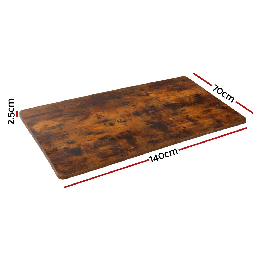 Desks: Artiss Standing Desk Top Rustic Brown 140CM