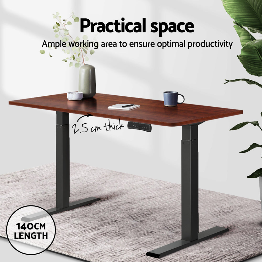 Desks: Artiss Standing Desk Top Walnut 140CM