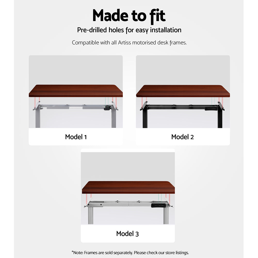 Desks: Artiss Standing Desk Top Walnut 140CM