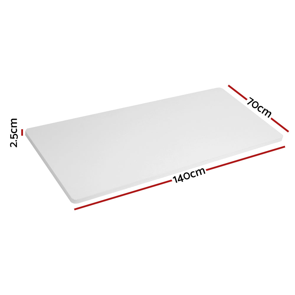 Desks: Artiss Standing Desk Top White 140CM