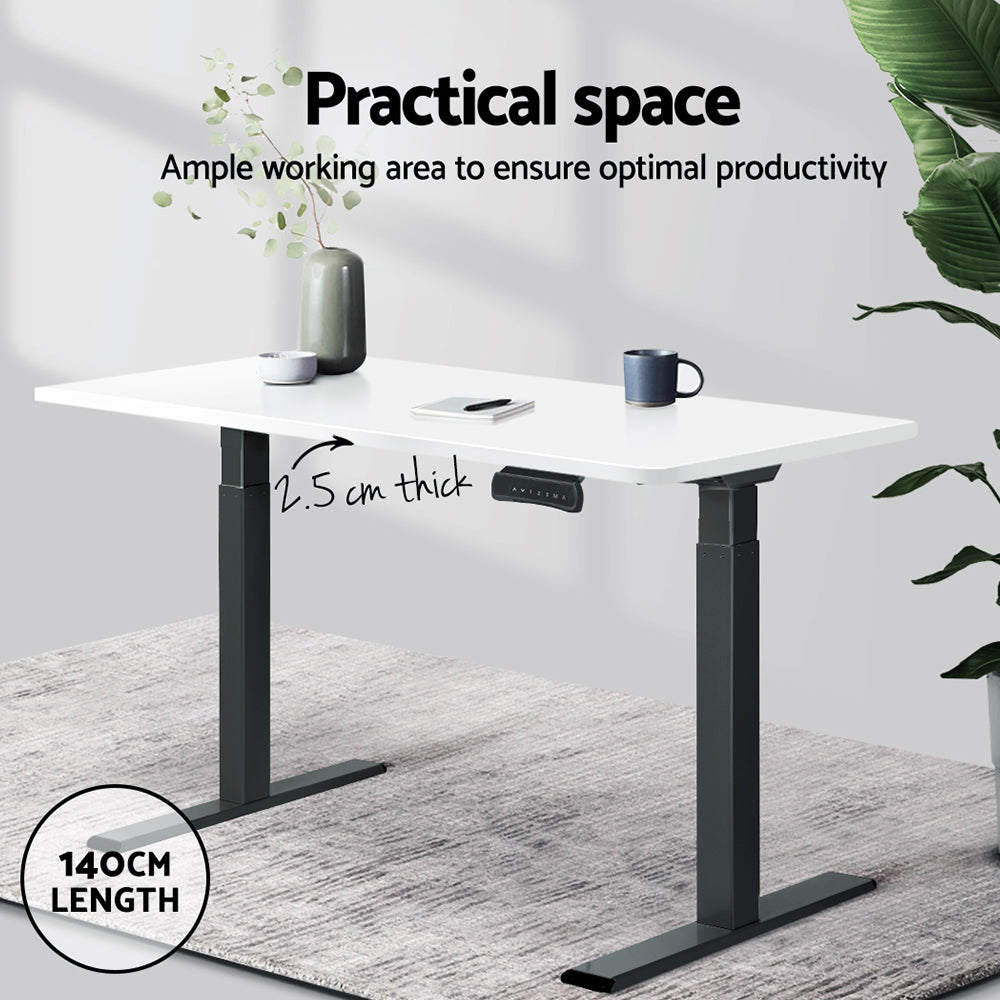 Desks: Artiss Standing Desk Top White 140CM