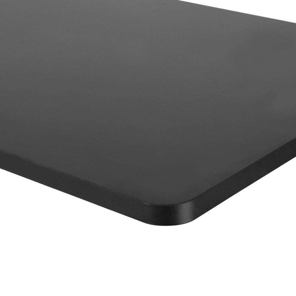 Desks: Artiss Standing Desk Top L-shape Black 160CM
