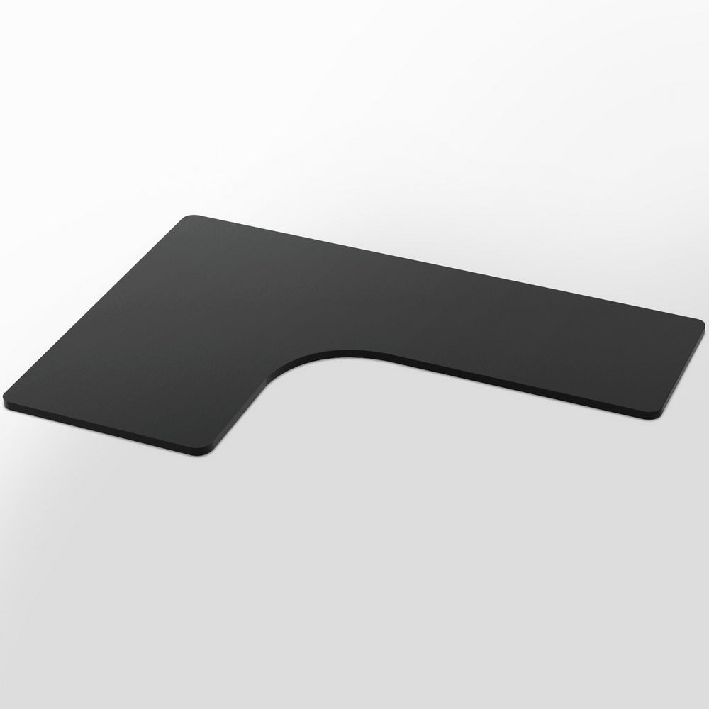 Desks: Artiss Standing Desk Top L-shape Black 160CM
