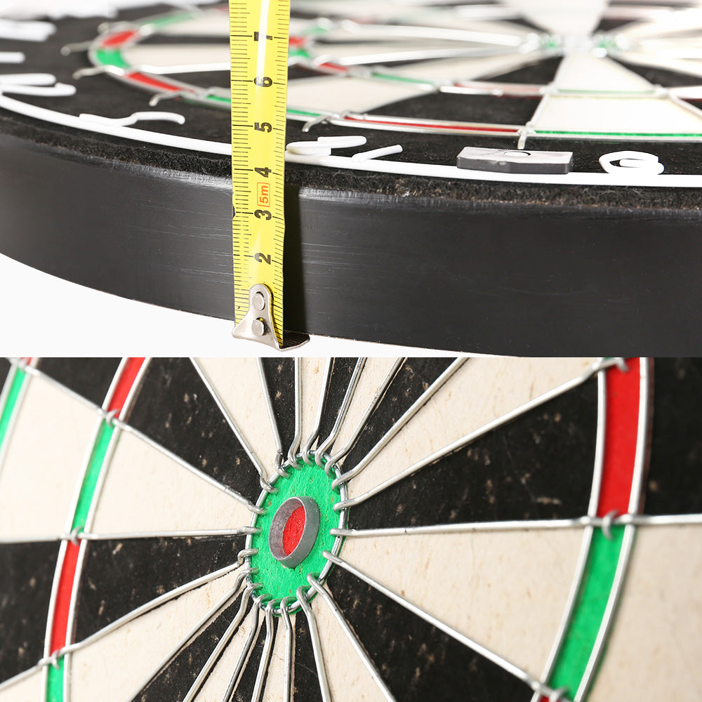 Board Games: 18" Dartboard Dart Board with Steel Darts Competition Party Game