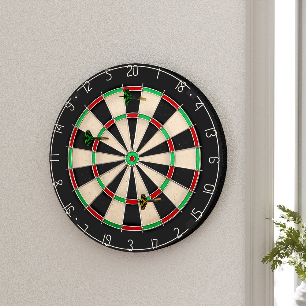 Board Games: 18" Dartboard Dart Board with Steel Darts Competition Party Game