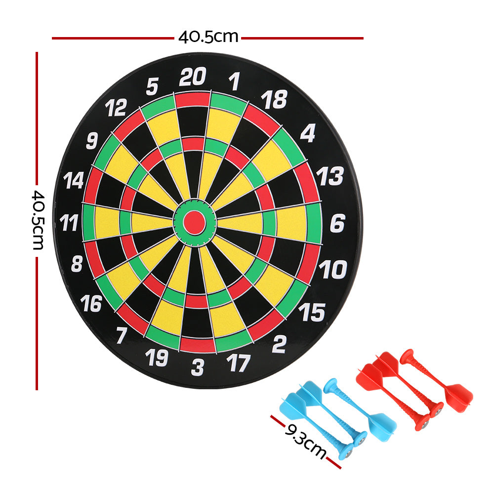 Board Games: 16" Dartboard Dart Board with Magnetic Darts Kids Toy Gift