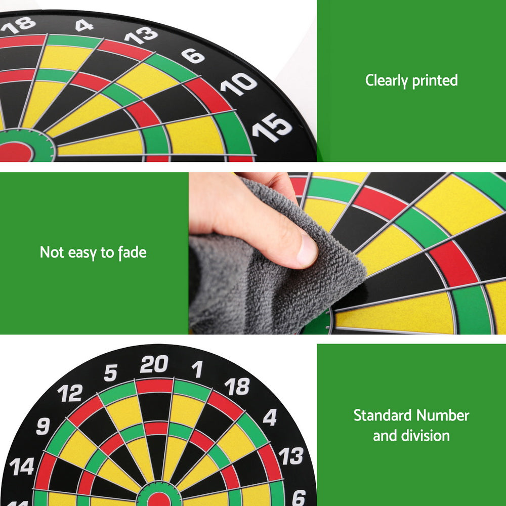 Board Games: 16" Dartboard Dart Board with Magnetic Darts Kids Toy Gift