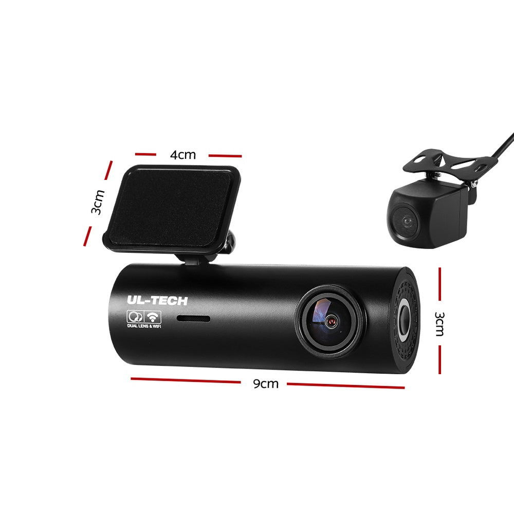 Security Cameras & Accessories: UL-tech Dash Camera 4K Hidden Front Rear WiFi