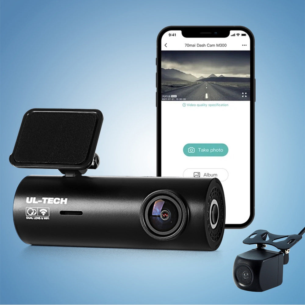 Security Cameras & Accessories: UL-tech Dash Camera 4K Hidden Front Rear WiFi